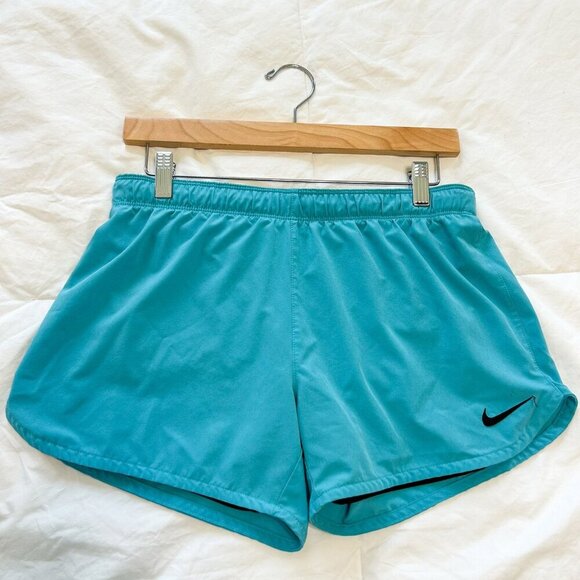 Nike Dri-FIT Tempo Running Shorts Women’s Small Aqua Blue Activewear - Picture 1 of 5